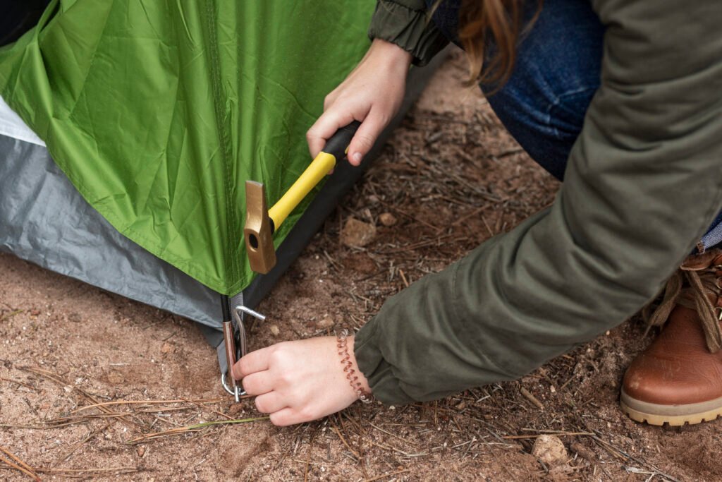Tent setting up practice