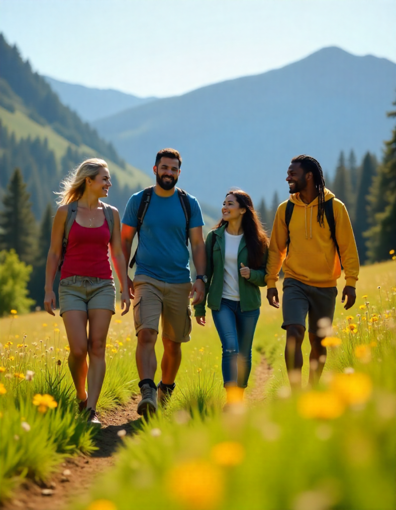 Hike in a group
