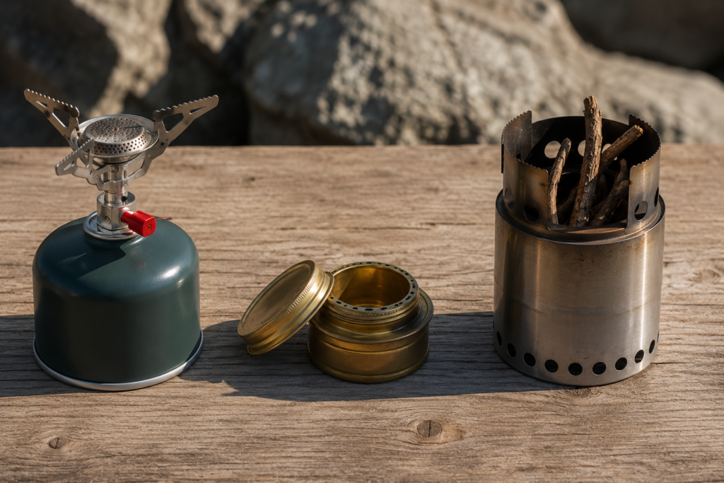 best compact camping stoves types canister alcohol wood burning comparison