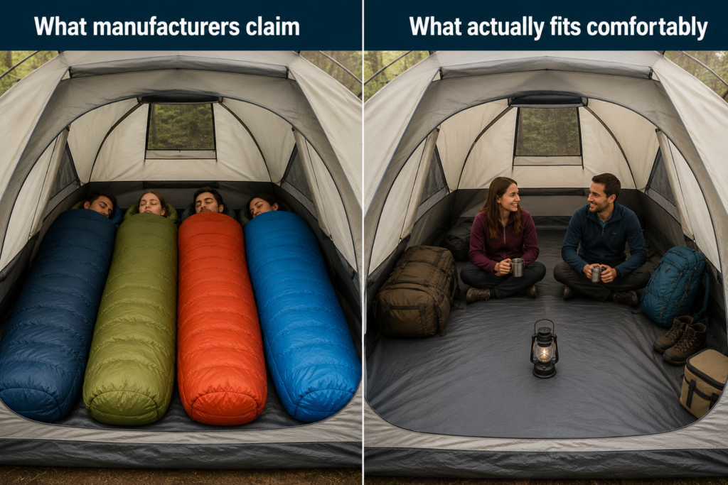 best camping tents capacity rating truth 4 person tent actually fits 2 adults with gear visual comparison