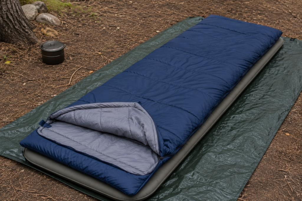 best camping sleeping bags Coleman Brazos 30 budget rectangular campsite