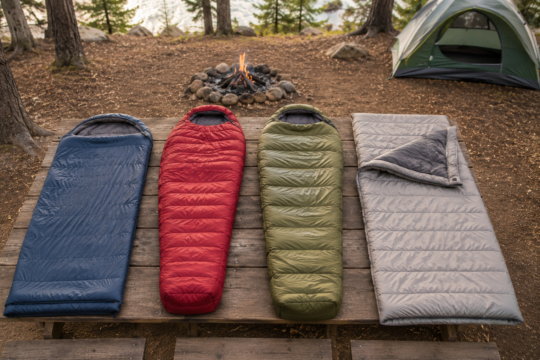 best camping sleeping bags down vs synthetic insulation comparison